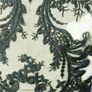 Fashion High-Grade Black Lace Flower Dress Lace Patch Shape Unique Lace Flow
