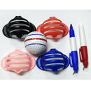 3Pcs Golf Ball Triple Track 3 Line Marker Stencil Marking Alignment Tool Kit Set