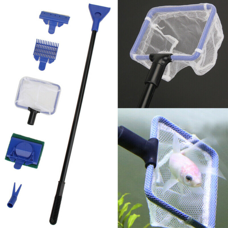 1Set Aquarium Cleaning Tools Pet Fish Tank Algae Gravel Cleaner Brush
