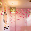 Set Kids Bedroom Home Self Adhesive Nursery Flowers Pattern Wall Stickers