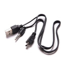 50X3.5mm Connection Cable USB to Mini USB Standard Audio Jack for Speakers LJ