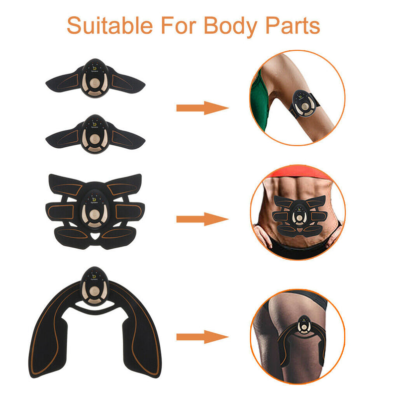 Electric Abdomen Abs Arm Hip Body Muscle Toner Belt Trainer ABS Stimulator