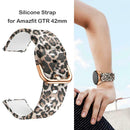 Silicone Floral Printed Watchband Bracelet Strap for Amazfit GTR 42mm (F)