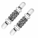 2 PCS Retro Sweater Shirt Clips Cardigan Collar Clips Dresses Shawl Clip Fo V4S7