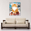 Cute Cat 5D Diamond Painting Cross Stitch Kit Home Decor Embroidery Craft