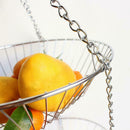 Rack Fruit Steel Holder Vegetable Stainless Vegetable Stand Hanging Basket 3Tier