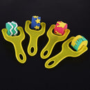 4pcs Sponge Painting Brush Early Childhood Education Graffiti Tool(Random)