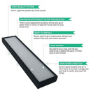 Pack of 2 - True HEPA Filter C for GermGuardian FLT5000 FLT5111 AC5000 Seri