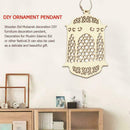 3 Pieces Of Wooden Lantern Pendants DIY Lantern Decoration Crafts Pendant T4H8
