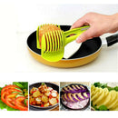 Home Vegetable Fruit Slicer Cutter Onion Fork Tomato Potato Slicers Holder YLH