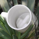 Design White Middle Finger Mug Novelty Style Mixing Coffee Milk Cup Funny C