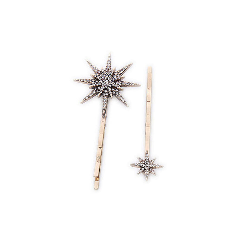 New Popualr Crystal Moon Star Rhinestone Hairpin Hair Clip Jewelry Gift