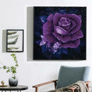 5D DIY Full Drill Square Diamond Painting Purple Rose Cross Stitch Mosaic
