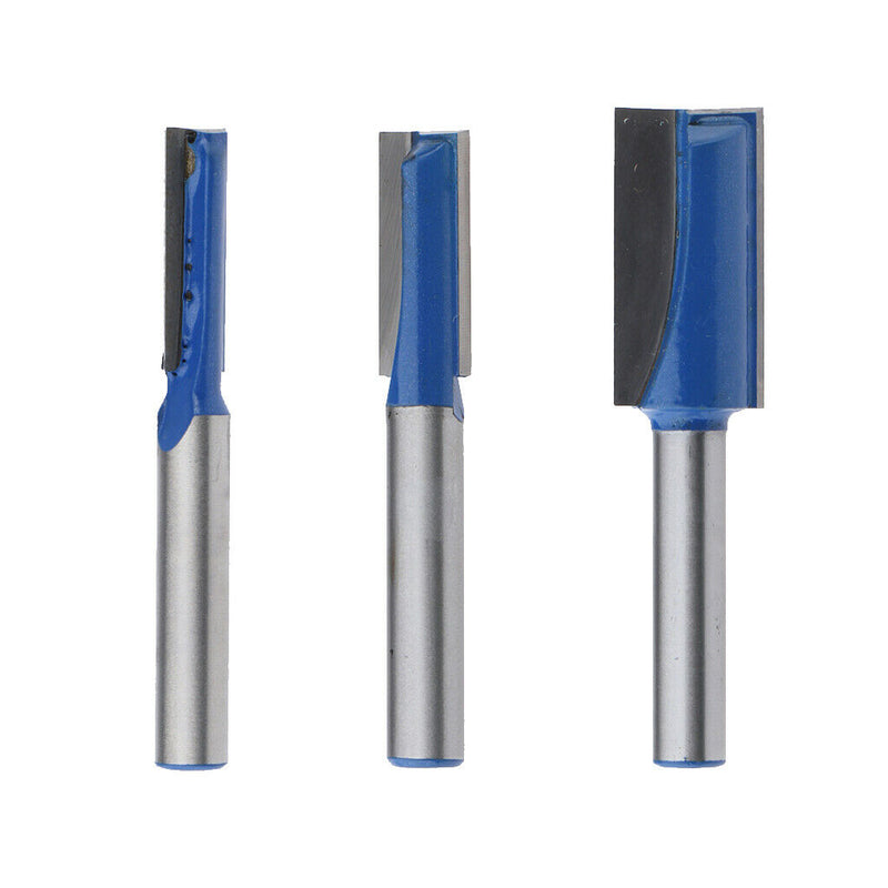 3Pcs/Set 1/4 Shank Pattern/Flush Trim Router Bits, 6.35mm(1/4inch),