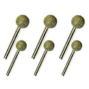 6x Round Head 6mm Shank Diamond Mounted Points Grinding Burr Set-Rotary Tool