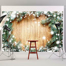 Christmas Backdrop Wood Board Photography Background Cloth Photo Studio Decor