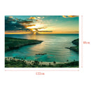 Aquarium Background Sunset Poster   Tank Wallpaper Ornament 122x46cm