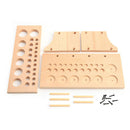 Practical Holder Organizer Wooden Multifunction Leather Tools Storage Rack DIY