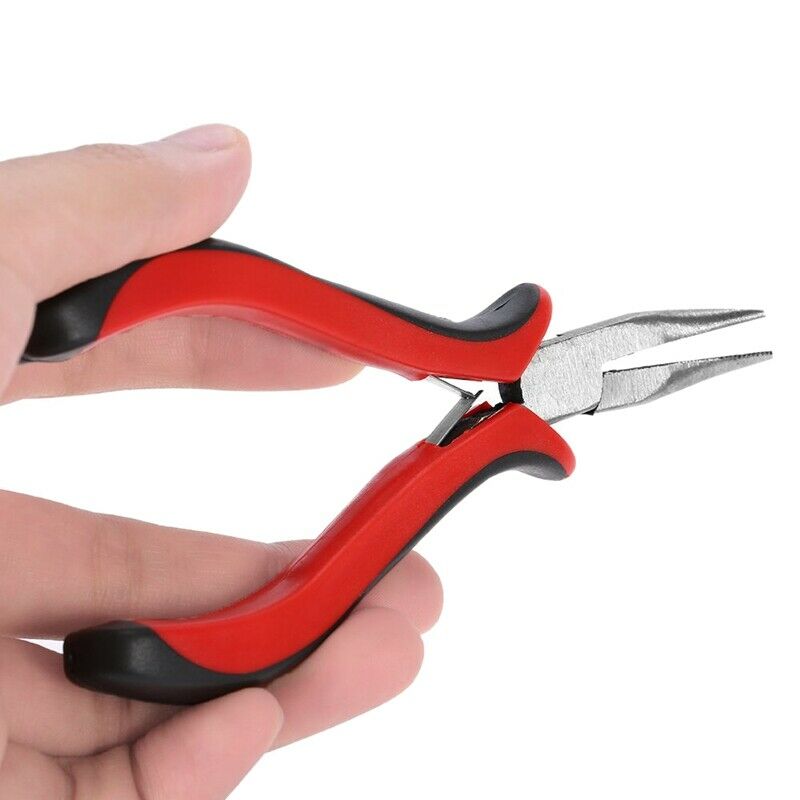 1 Set Hair Extension Tool Kit Plier Hook Pulling Needle 200Pc Micro-Silicon