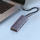 Aluminum Alloy Type-C HUB 4K HDMI 3 USB 3.0 4 in 1 Adapter for Laptop PC