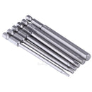 6pcs 100mm 1/4 Inch Magnetic Hex Shank Torx Hexagon Head Screwdriver Driver Bit