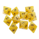 10pcs 8 Sided Dice D8 Polyhedral Dice for  RPG Yellow