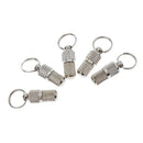 Pack of 5Pcs, Pet Anti-Lost Address ID Tag Barrel Metal Waterproof Name Label