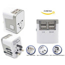 Power Plug Adapter International Travel 4 USB Ports work - 220 Volt Adapter