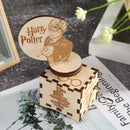 Retro Exquisite Wooden Hand Cranked Music Box Desktop Ornaments Kids Gifts