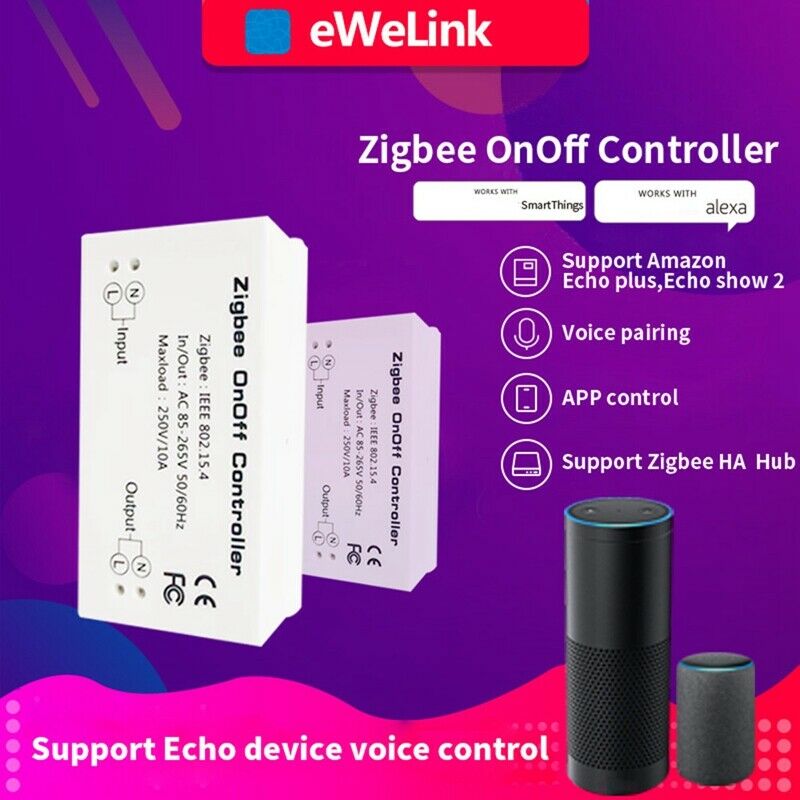 Smart Home Zigbee Wireless Switch Module For Echo/Smart Things Hub Module U C6D1