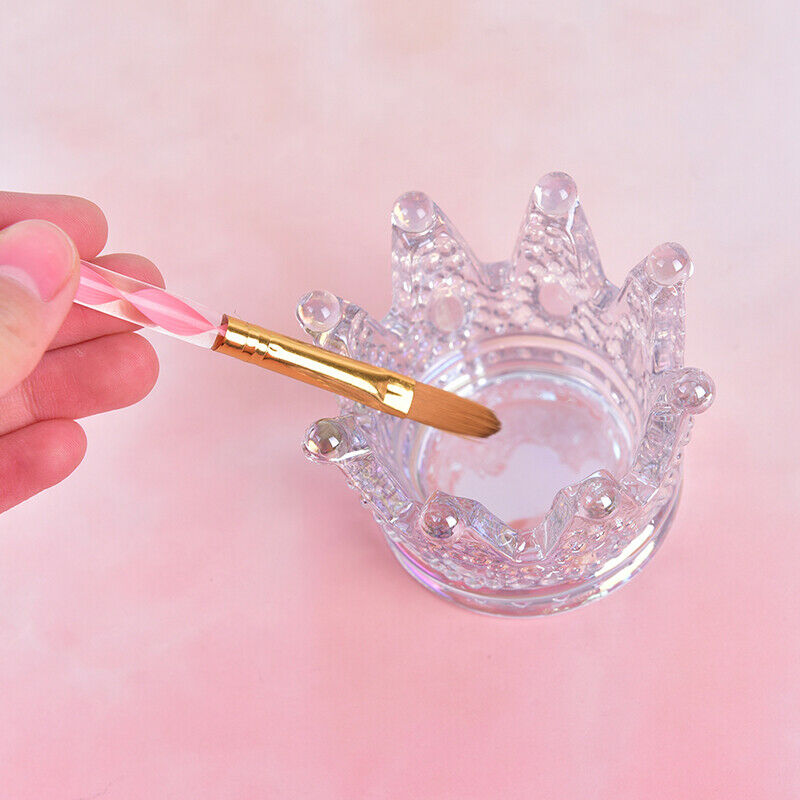 Luxurious Crystal Nail Art Brush Holder Pen Displayer Stand Tools Glass HolS Gw