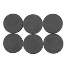 6Pcs Plastic Blanking End Cap Pipe Tube Insert Plug Cover 40mm Black I3I4
