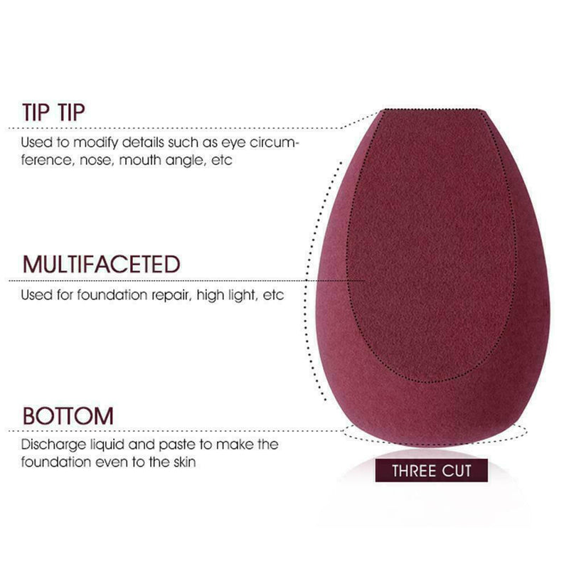 Professional Makeup Beauty Powder Puff Smooth Sponge Foundation Fast Blende J3I2
