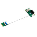 M.2 NGFF Key A/E to PCI-E X1 Adapter Card Expansion Board w/ USB 2.0 Port