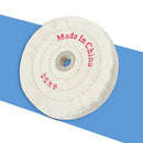 6 inch Cloth Buffing Polishing Wheel 1/2in Arbor Buffer Polish Grinder White Pad