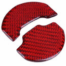 2PCS for Ford Mustang Red Carbon Fiber Car Interior Central Air Conditioner