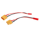 Pair of RC Lipo Battery Charge Cable 13cm XT60/XT-60 Male/Female to JST Plug