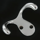 Bright chrome Interior Decor Double Prong Robe Hook J1G5