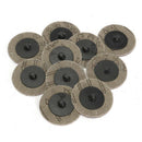 10Pcs 36 Grit 2 inch Roll Lock Sanding Discs Type R Roloc Sander Abrasive F