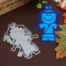 Cartoon Kung Fu Metal Cutting Dies Stencil DIY Scrapbook Paper Card Craft Cute
