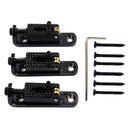 3Pcs Single Guitar Bridge for 3/4/5 String Guitar Cigar Box Banjo Parts black