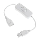 1pc Power Supply Cable With ON OFF Button Switch Replace Desktop Reset Switch