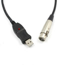 High-Qulaity USB Male to 3Pin XLR Female Microphone MIC Studio Audio Link Ca OZ