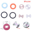 8Pcs/set Ceramic Disc Silicon Washer Insert Turn Replacement 1/2" For Valve  Ew