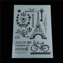 tower bicycle layering stencils for wall painting scrapbooking stamp album LJ