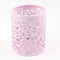 Light Pink Hollow Rose Flower Pattern Metal Pen Pencil Pot Holder Organizer H9P6