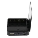 Universal 4x AA Battery USB Travel Emergency Charger For Phones MP3 Black