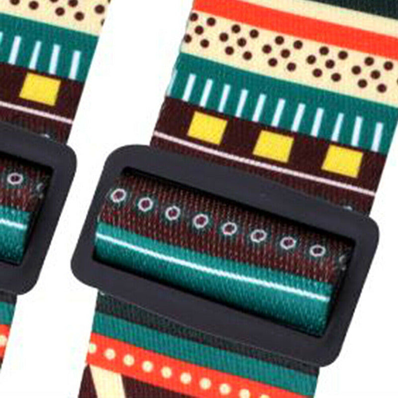 Leather Guitar Strap Adjustable Belt Musical Instrument Part (Ethnic Style) A