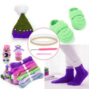 3 IN 1 Sock Knitting Weaving Loom Craft Crochet Kit Hat Sleeve Weaver Needle Set