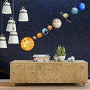 2X(9Pcs/Set 9 Planet Solar System Fluorescent Wall Stick the Universe Plane
